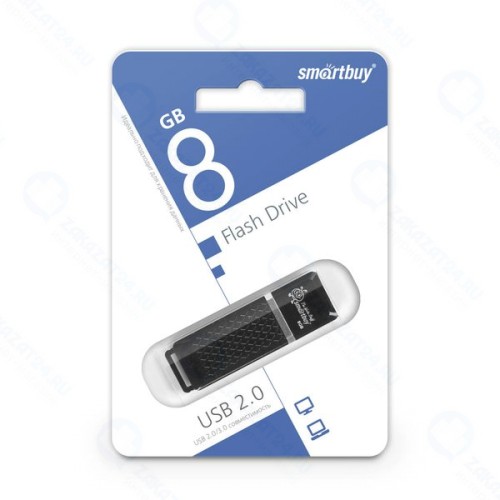 USB-флешка Smartbuy Quartz Series 8GB Black (SB8GBQZ-K)