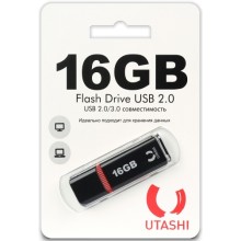 USB-флешка Utashi Flash Drive 16GB Haya Black (UT16GBHYB)