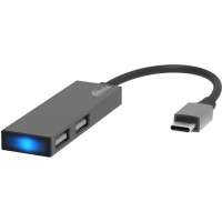 Разветвитель для компьютера Ritmix USB-C/2xUSB-A Metal (CR-4201)