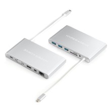 Хаб HYPER Drive Ultimate USB-A/USB Type-C Silver (GN30-SILVER)