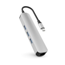 Хаб HYPER Drive USB-A/USB Type-C Silver (HD233B-SILVER)