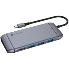 Разветвитель для компьютера LYAMBDA Slim Aluminum LC123