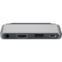 Адаптер Red Line 4 в 1 Multiport Type-C для iPad Pro Silver (УТ000018775)