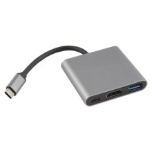 Разветвитель для компьютера BARN-HOLLIS Type-C 3 in 1, 4К, 60 Гц, металл, серый (УТ000027054) Разветвитель для компьютера BARN-HOLLIS Type-C 3 in 1, 4К, 60 Гц, металл, серый (УТ000027054)