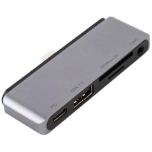 Разветвитель для компьютера BARN-HOLLIS Type-C 6 in 1 для iPad Pro, металл, серебристый (УТ000027060) Разветвитель для компьютера BARN-HOLLIS Type-C 6 in 1 для iPad Pro, металл, серебристый (УТ000027060)