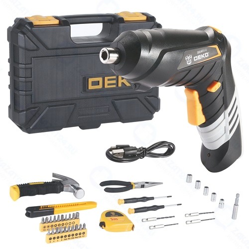 Отвертка аккумуляторная DEKO DKS4FU-Li, 6 предметов (063-4152)