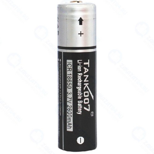 Аккумулятор Tank007 18650 2600 мАч, Li-Ion, 1 шт (18650-007)