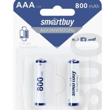 Аккумуляторы Smartbuy NiMh AAA 800 mAh, 2 шт (SBBR-3A02BL800) Аккумуляторы Smartbuy NiMh AAA 800 mAh, 2 шт (SBBR-3A02BL800)
