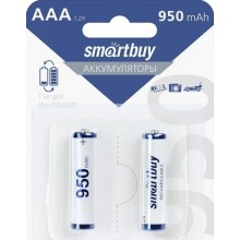 Аккумуляторы Smartbuy NiMh AAA 950 mAh, 2 шт (SBBR-3A02BL950) Аккумуляторы Smartbuy NiMh AAA 950 mAh, 2 шт (SBBR-3A02BL950)