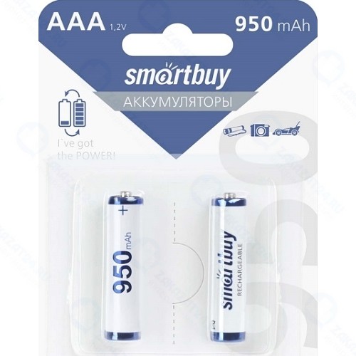 Аккумуляторы Smartbuy NiMh AAA 950 mAh, 2 шт (SBBR-3A02BL950)