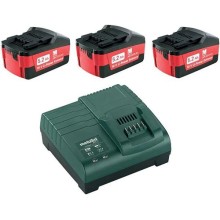 Набор аккумуляторов Metabo 18В 5.2Ач Li-Ion Basic Set 5.2 x3 (685048000)