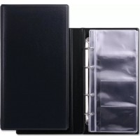 Визитница четырехрядная Brauberg на 160 визиток, черная (231825)