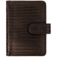 Визитница однорядная GALANT Contract на 24 карты, коричневая (235397)