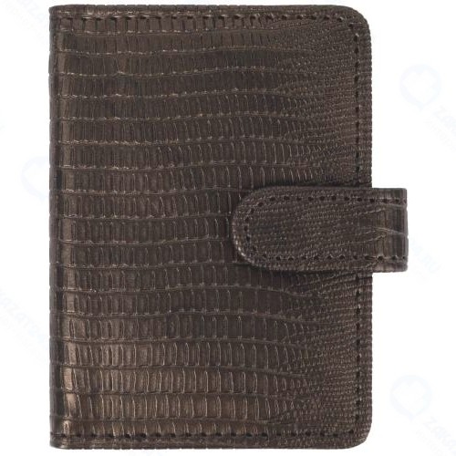 Визитница однорядная GALANT Contract на 24 карты, коричневая (235397)