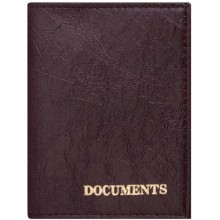 Обложка для автодокументов Staff Profit Documents, экокожа, бордовая (237182)