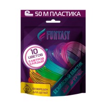 Пластик для 3D ручки FUNTASY PETG 10 цветов х 5 м (PETG-SET-10-5-1)