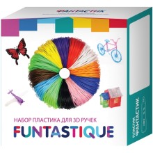 Пластик для 3D-ручки Funtastique 10 цветов (PLA-PEN-10)