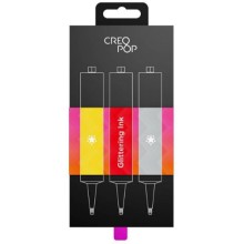 Пластик для 3D-ручки Creopop 4А С блестками Gold/Red/Silver (SKU013)