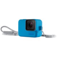 Силиконовый чехол с ремешком GoPro Blue (ACSST-003)