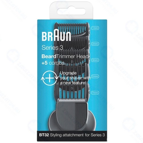 Набор насадок для стайлинга Braun BT32 с насадкой-триммером и 5 гребнями