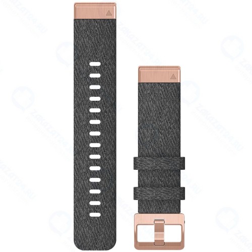 Ремешок Garmin QuickFit 20 Heathered Black/Gold (010-12874-00)