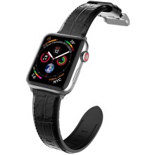 Ремешок X-Doria Hybrid Leather Band для Apple Watch 42mm/44mm, черный (37020001200)