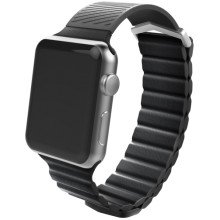 Ремешок X-Doria Leather Hybrid для Apple Watch 42/44mm, Черный (3X484201A)