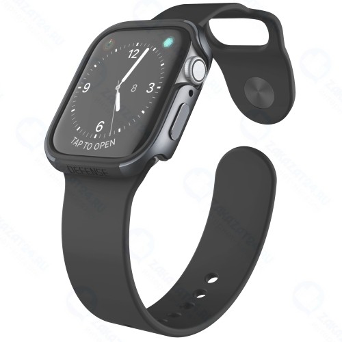 Чехол X-Doria Defense Edge для Apple Watch 44mm, Черный (3X5C0101A)
