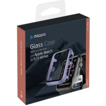 Чехол со стеклом Deppa для Apple Watch Series 1/2/3 42 mm, лавандовый (47193)