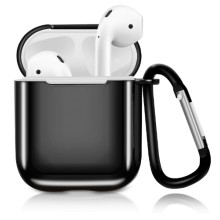 Чехол EVA 1/2 с карабином для AirPods Black (CBAP07B)