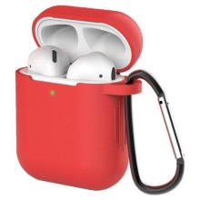 Чехол EVA 1/2 с карабином для AirPods Red (CBAP40R)