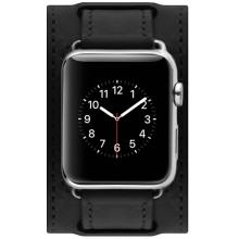 Ремешок Cozistyle для Apple Watch 42mm Wide Leather Band Black (CWLB10)