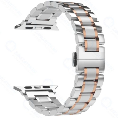 Ремешок LYAMBDA Cetus для Apple Watch 38/40mm Silver/Gold (DSG-25-40-SR)