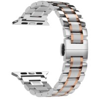 Ремешок LYAMBDA Cetus для Apple Watch 42/44mm Silver/Gold (DSG-25-44-SR)