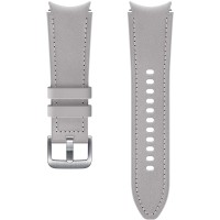 Ремешок Samsung Hybrid Leather Watch4 Classic S/M, серебристый (ET-SHR88SSEGRU)