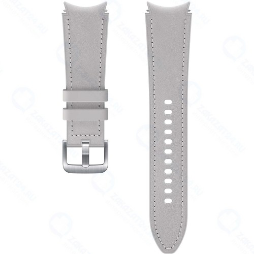 Ремешок Samsung Hybrid Leather для Galaxy Watch 4/Classic M/L, серебристый (ET-SHR89LSEGRU)