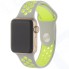Ремешок InterStep Action для Apple Watch 38mm/40mm, силикон, серый/зеленый (HWE-AWB40ACT-NP1210O-K100)