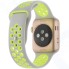 Ремешок InterStep Action для Apple Watch 38mm/40mm, силикон, серый/зеленый (HWE-AWB40ACT-NP1210O-K100)