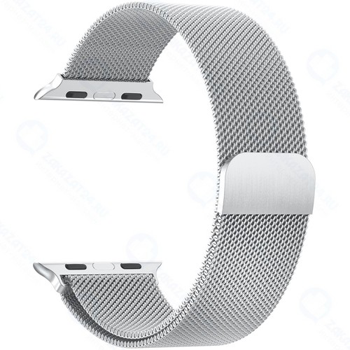 Ремешок InterStep Mesh для Apple Watch 38/40mm, сталь, серебро (HWE-AWB40MES-NP0017O-K400)