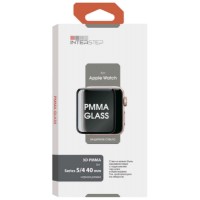 Защитное стекло с рамкой 3D InterStep PMMA Apple Watch Series 4/5 40mm (IS-TG-APWA40PM3-000B201)
