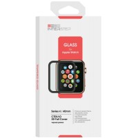 Защитное стекло с рамкой 3D InterStep для Apple Watch Series 4 40mm (IS-TG-APWA4403B-000B202)
