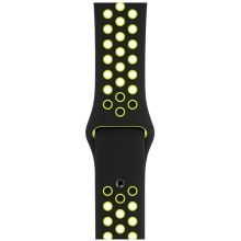 Ремешок Apple для Apple Watch 44mm Black/Volt Nike Sport Band (MTMW2ZM/A) Ремешок Apple для Apple Watch 44mm Black/Volt Nike Sport Band (MTMW2ZM/A)