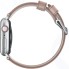 Ремешок Nomad Modern Strap Slim для Apple Watch 40/38mm, Light Brown/Silver (NM1A3NSM00)