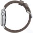 Ремешок Nomad Traditional Strap для Apple Watch 44/42mm Dark Brown/Silver (NM1A4RST00)
