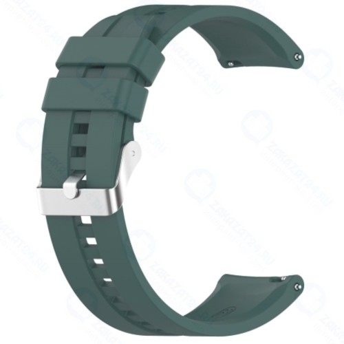 Ремешок RED-LINE универсальный, силиконовый, рельефный, 20 mm Dark Green (УТ000025257)