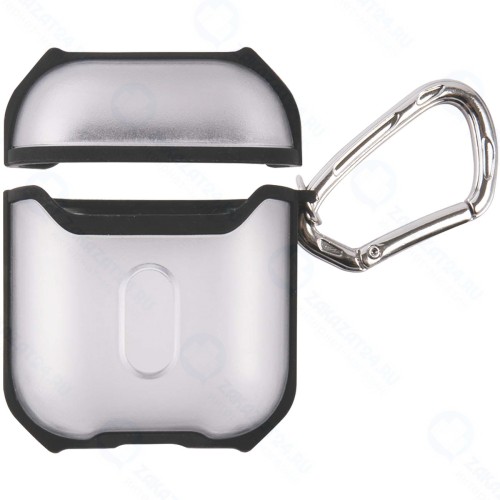 Чехол XUNDD XDCA-006 для AirPods 1/2, с карабином, черный (УТ000025584)