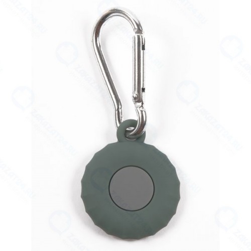 Брелок RED-LINE для Apple AirTag, силиконовый, с карабином, круг, зеленый (УТ000026003)