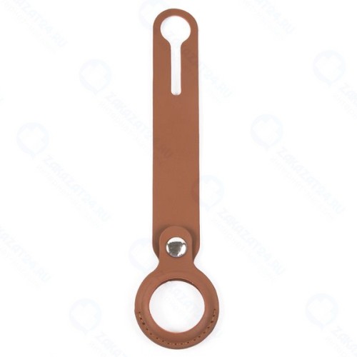 Подвеска RED-LINE для Apple AirTag, с зажимом, коричневая (УТ000026068)