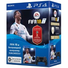 Геймпад PlayStation Dualshock v2 Black + FIFA18 (CUH-ZCT2E) Геймпад PlayStation Dualshock v2 Black + FIFA18 (CUH-ZCT2E)