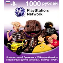 Карта оплаты Sony Playstation Network 1000р